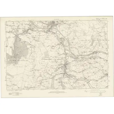 1919 Map of Derbyshire VIII, 1924 Print