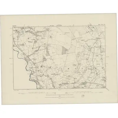 1879 Map of Derbyshire VIII.NE, 1882 Print