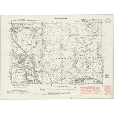 1938 Map of Derbyshire VIII.NE, 1946 Print