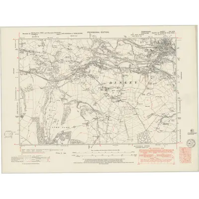 1948 Map of Derbyshire VIII.NW, 1950 Print