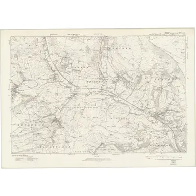 1919 Map of Derbyshire X, 1923 Print
