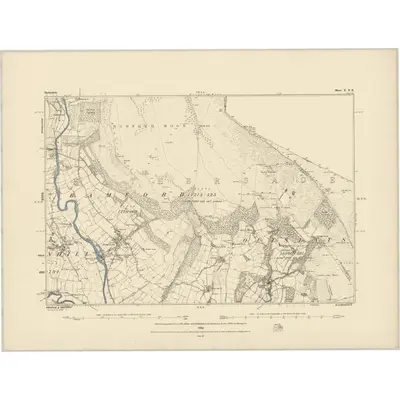 1880 Map of Derbyshire X.NE, 1883 Print