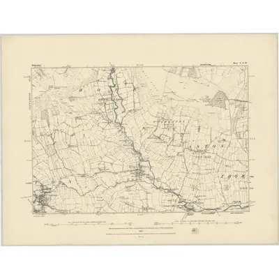 1880 Map of Derbyshire X.NW, 1883 Print