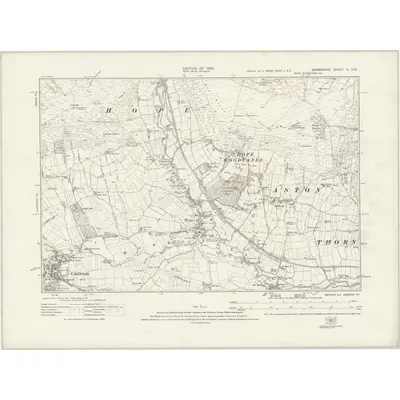 1919 Map of Derbyshire X.NW, 1923 Print