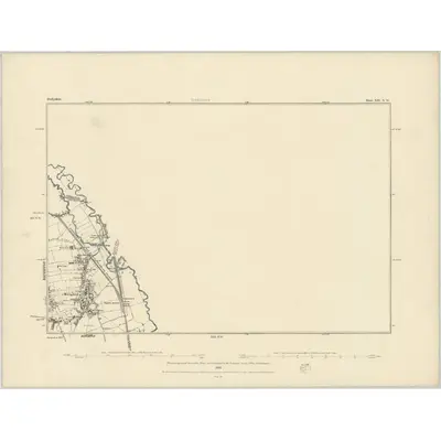 1875 Map of Derbyshire XIII.NW, 1883 Print