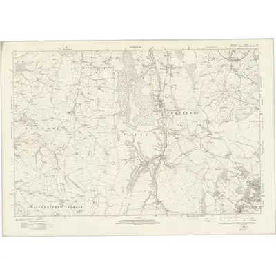1897 Map of Derbyshire XIV, 1923 Print