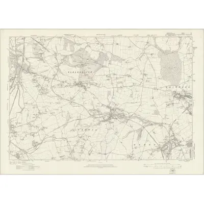1914 Map of Derbyshire XIX, 1923 Print