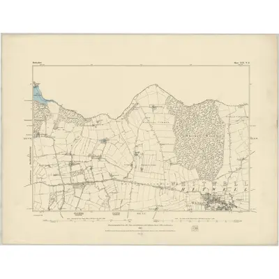 1875 Map of Derbyshire XIX.NE, 1883 Print