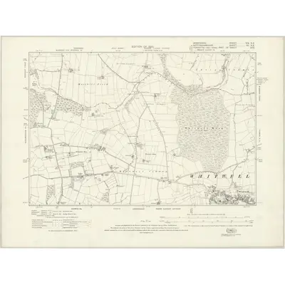 1914 Map of Derbyshire XIX.NE, 1923 Print