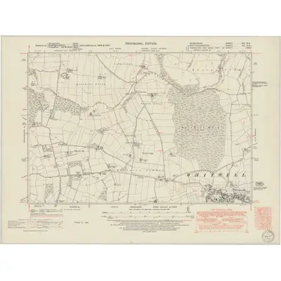 1947 Map of Derbyshire XIX.NE, 1950 Print