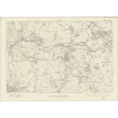 1913 Map of Derbyshire XL, 1921 Print