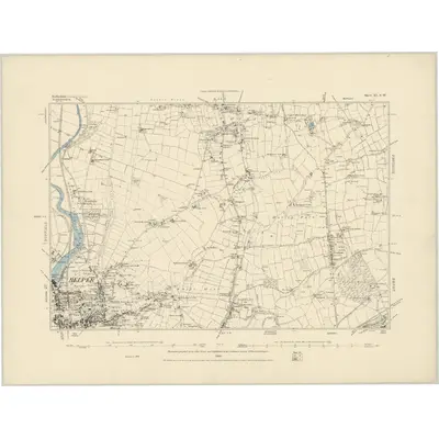 1878 Map of Derbyshire XL.SW, 1884 Print
