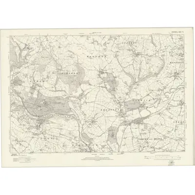 1920 Map of Derbyshire XLII, 1924 Print