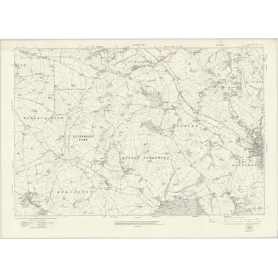 1913 Map of Derbyshire XLIV, 1922 Print