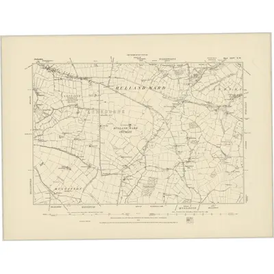 1879 Map of Derbyshire XLIV.NW, 1885 Print