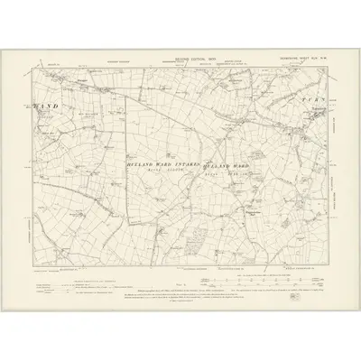 1898 Map of Derbyshire XLIV.NW, 1900 Print