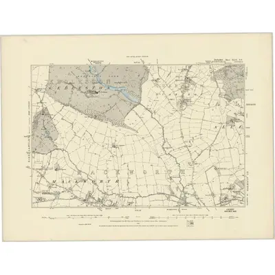 1879 Map of Derbyshire XLIX.NE, 1887 Print