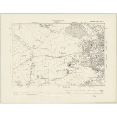1899 Map of Derbyshire XLIX.SE, 1901 Print
