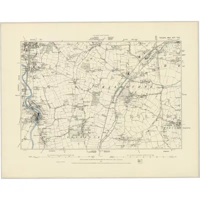1879 Map of Derbyshire XLV.NW, 1887 Print