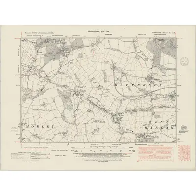 1938 Map of Derbyshire XLV.SE, 1948 Print