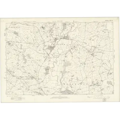 1920 Map of Derbyshire XLVII, 1924 Print