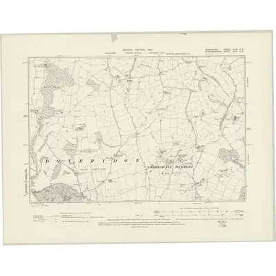 1899 Map of Derbyshire XLVII.SE, 1901 Print