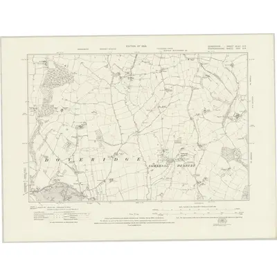1920 Map of Derbyshire XLVII.SE, 1924 Print