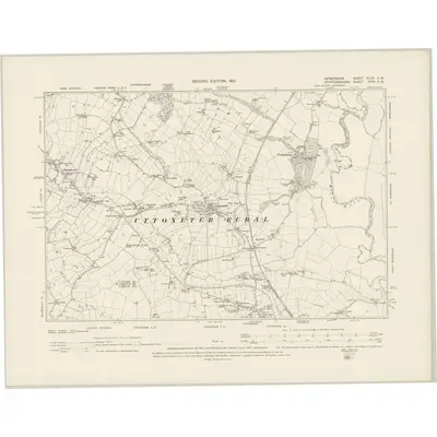 1899 Map of Derbyshire XLVII.SW, 1901 Print