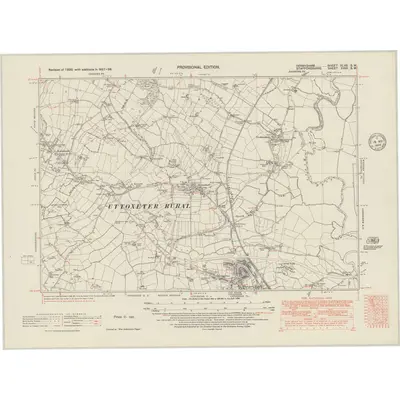 1937 Map of Derbyshire XLVII.SW, 1948 Print