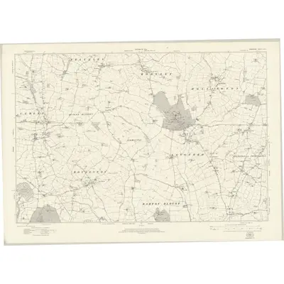 1920 Map of Derbyshire XLVIII, 1924 Print