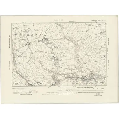 1919 Map of Derbyshire XV.SE, 1923 Print