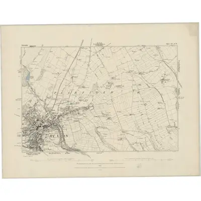 1878 Map of Derbyshire XV.SW, 1882 Print