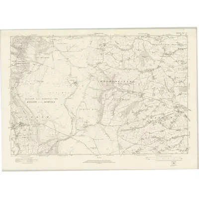 1919 Map of Derbyshire XVII, 1924 Print