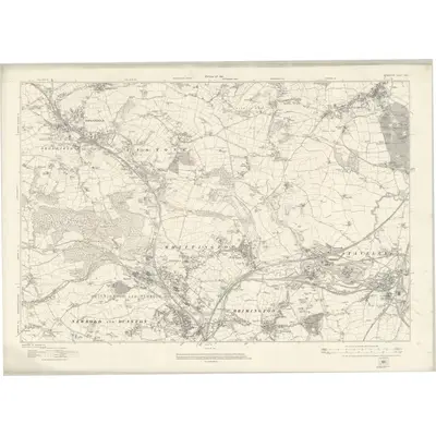 1914 Map of Derbyshire XVIII, 1921 Print