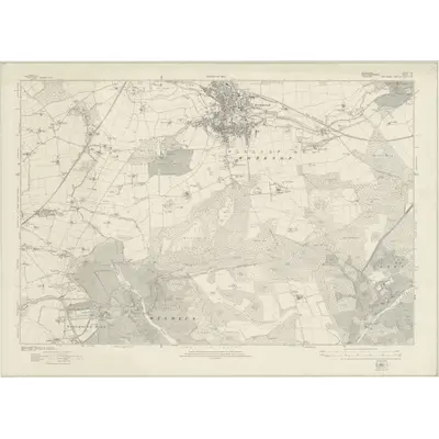 1914 Map of Derbyshire XX, 1923 Print