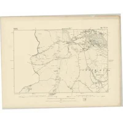 1878 Map of Derbyshire XXI.NE, 1883 Print