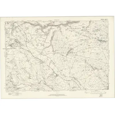 1919 Map of Derbyshire XXII, 1924 Print