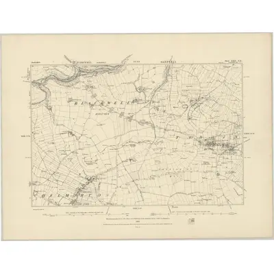 1878 Map of Derbyshire XXII.NE, 1883 Print