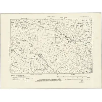 1919 Map of Derbyshire XXII.SE, 1924 Print