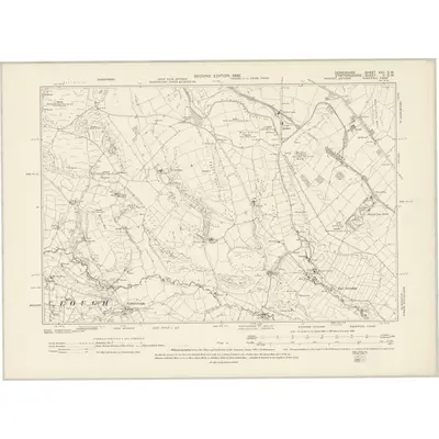1897 Map of Derbyshire XXII.SW, 1899 Print