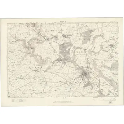 1919 Map of Derbyshire XXIII, 1923 Print