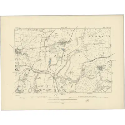 1876 Map of Derbyshire XXIII.NE, 1883 Print