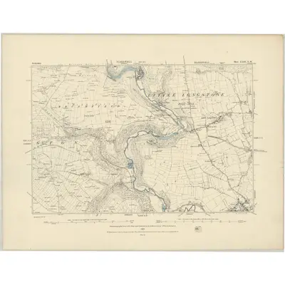 1878 Map of Derbyshire XXIII.NW, 1883 Print