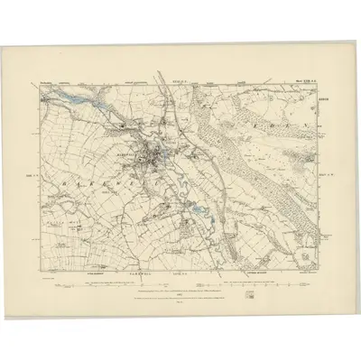 1878 Map of Derbyshire XXIII.SE, 1883 Print