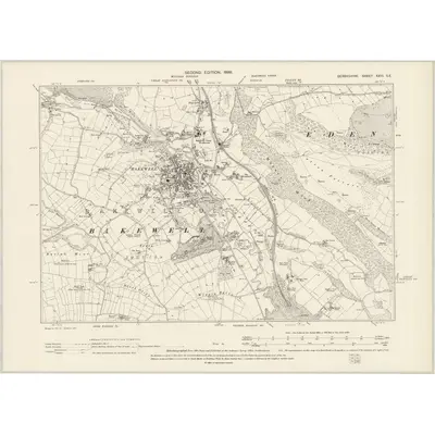 1897 Map of Derbyshire XXIII.SE, 1899 Print