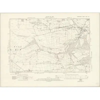1919 Map of Derbyshire XXIV.SE, 1923 Print
