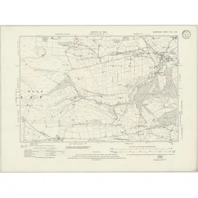 1919 Map of Derbyshire XXIV.SE, 1933 Print