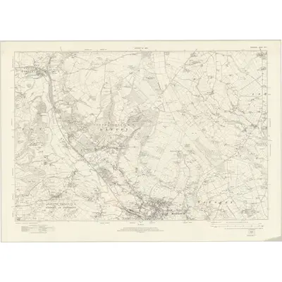 1919 Map of Derbyshire XXIX, 1923 Print