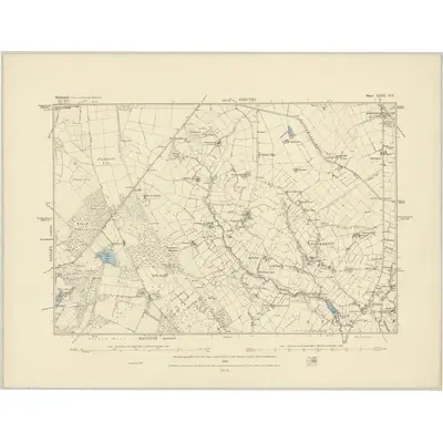 1879 Map of Derbyshire XXIX.NE, 1884 Print