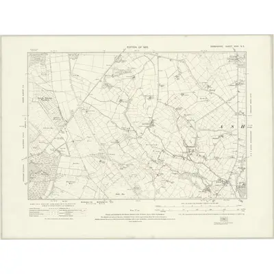 1919 Map of Derbyshire XXIX.NE, 1923 Print